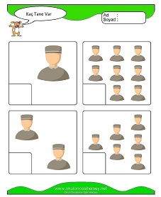 Kaç Tane Var Çalışma Sayfaları
